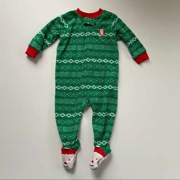 Carter's Other - Carter’s Christmas Santa Footie PJ & bonus onsie